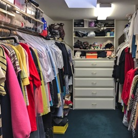 33 Master Walk In Closet (large L shaped closet with skylight)